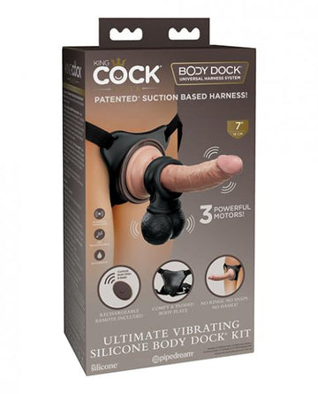 King Cock Elite Ultimate Vibrating Body Dock Kit