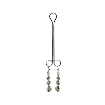 Bijoux De Cli Clitoral Clamp Double Loop With Diamond Drops