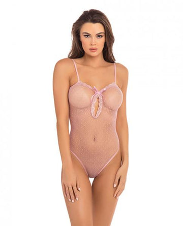 Undone See Through Bodysuit Rose O/s