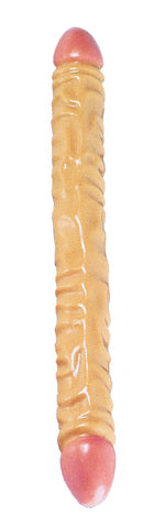 18 inch ivory veined double dildo