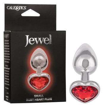 Jewel Small Ruby Heart Plug