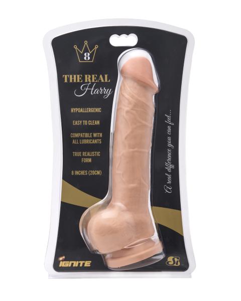 Real Harry Vanilla 8 inches Beige Dildo