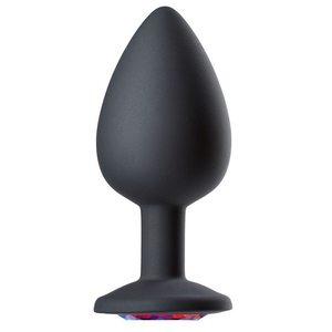 Cloud 9 Gems Black Silicone Anal Plug Large