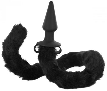 Bad Kitty Silicone Cat Tail Anal Plug Black