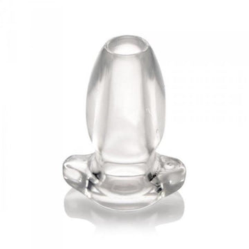 Peephole Clear Hollow Anal Plug Small